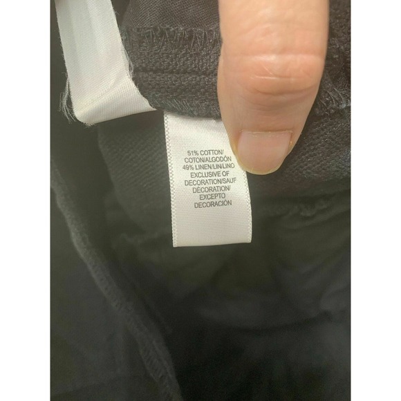 Ann Taylor LOFT The Rivera Black Fringe Canvas Shorts Size 0 - Picture 4 of 9